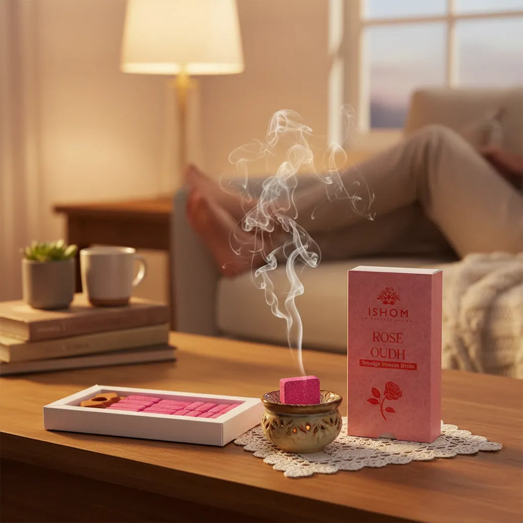 Ladrillos de Incienso Oudh Rose