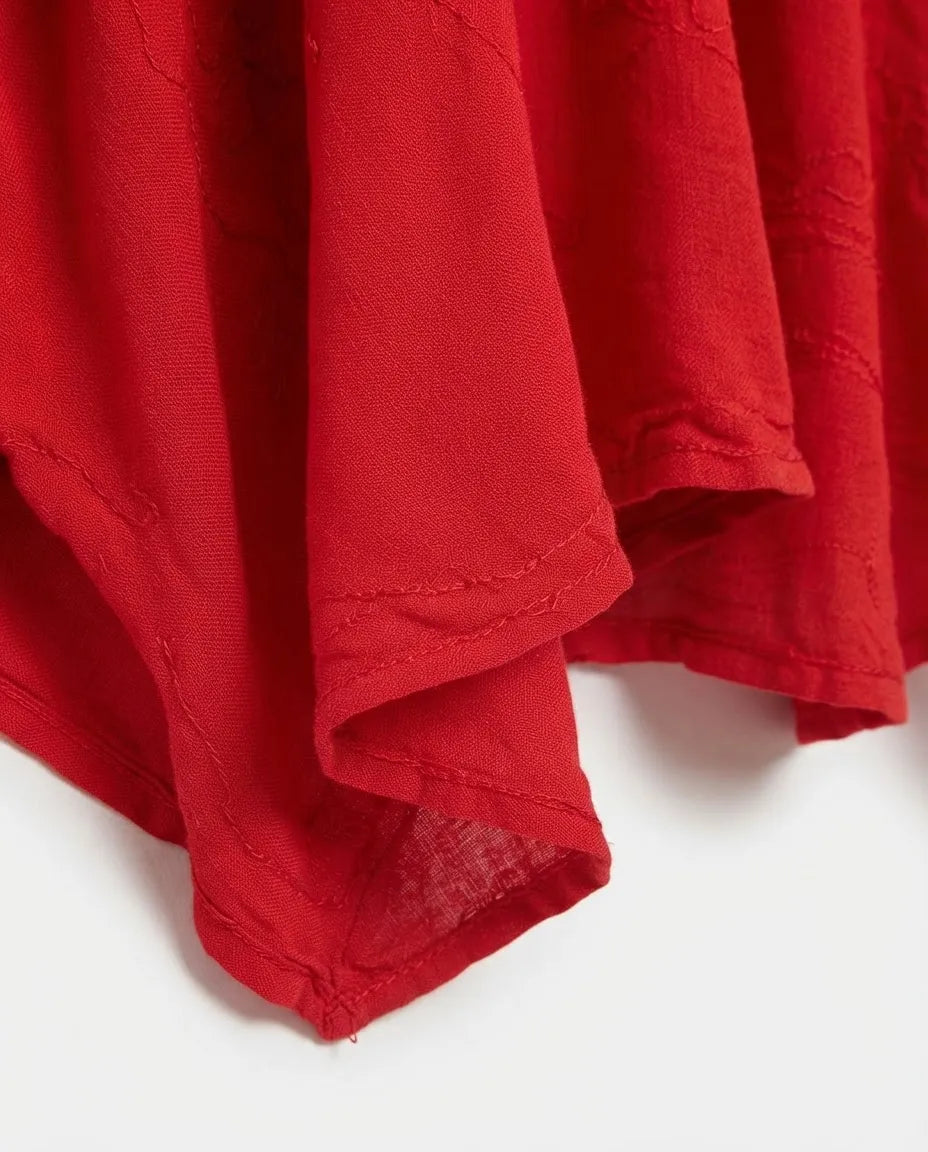 Blusa Vestido Dipti Roja