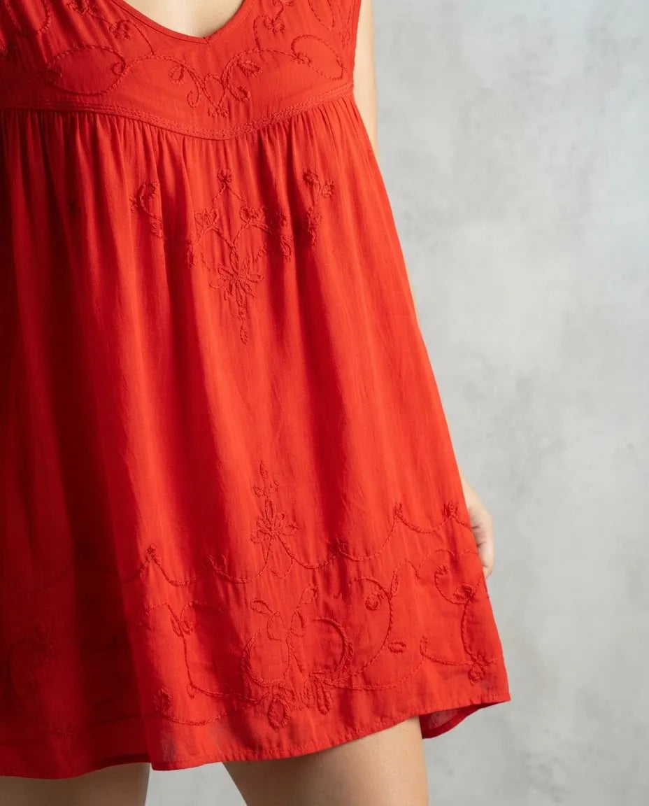 Blusa Vestido Charita Roja