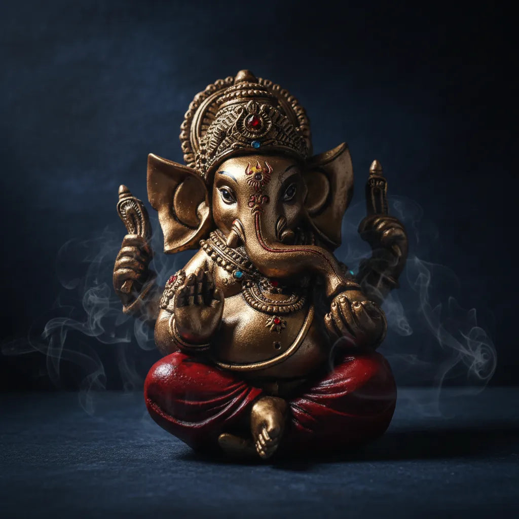 Ganesh Red&Gold