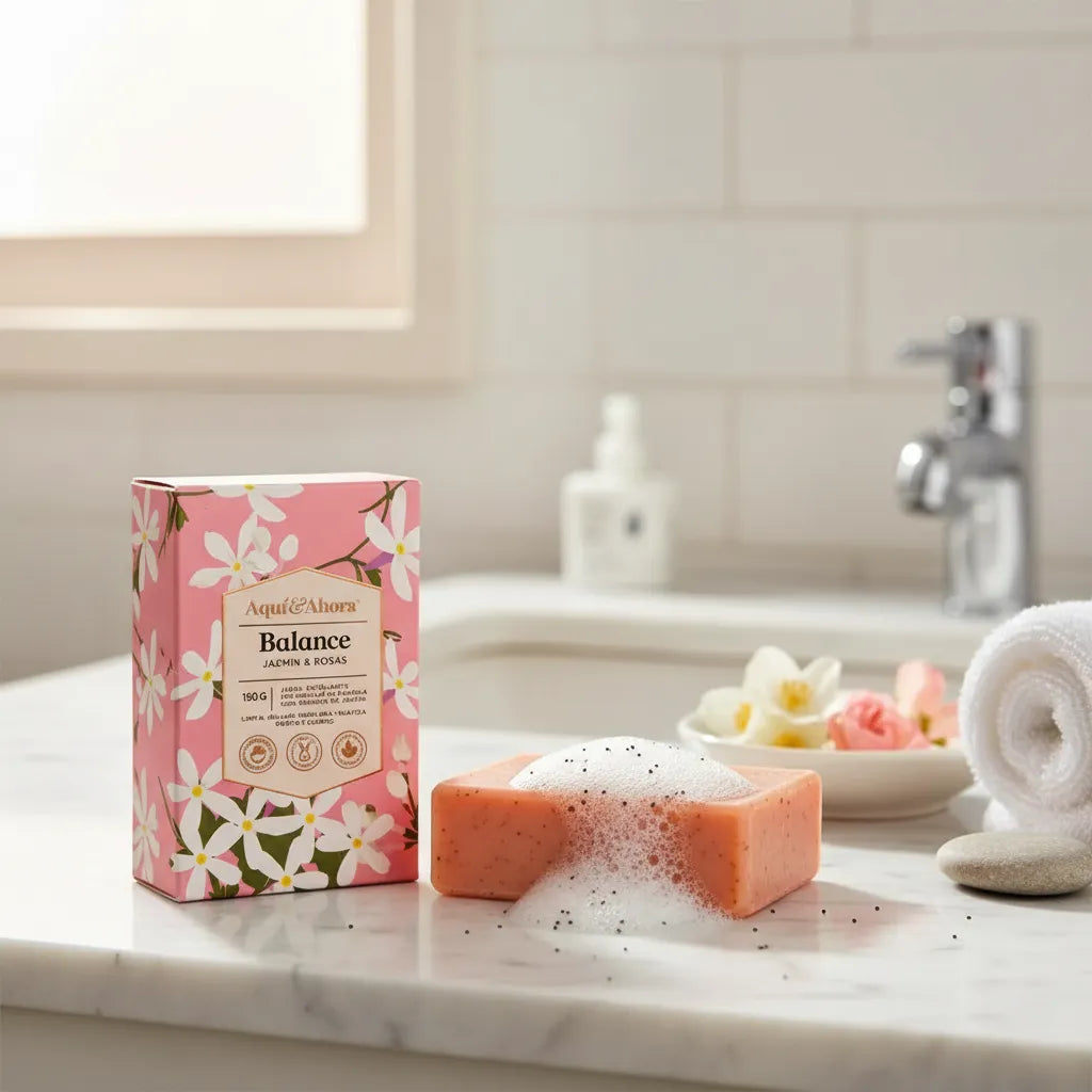Jabón Aromático Balance Jazmín Rosas 150 Gr