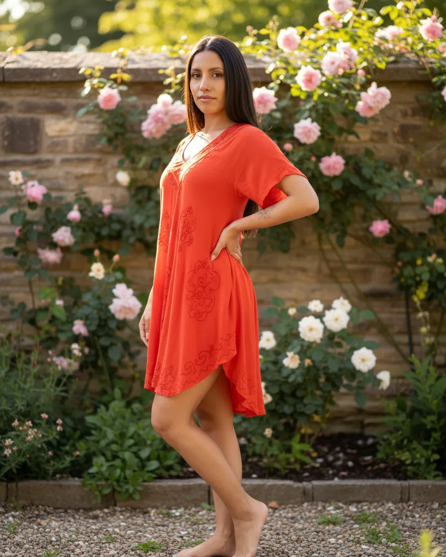 Blusa Vestido Divena Salmon