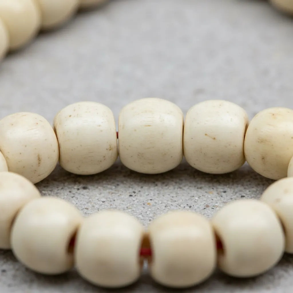 Japa Mala Clásico Blanco 8mm