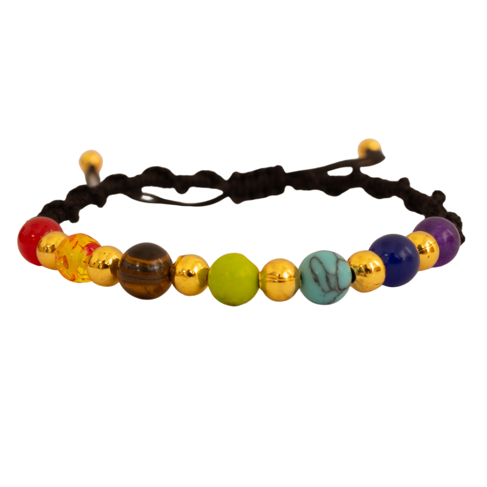 Pulsera Tejida 7 Chakras