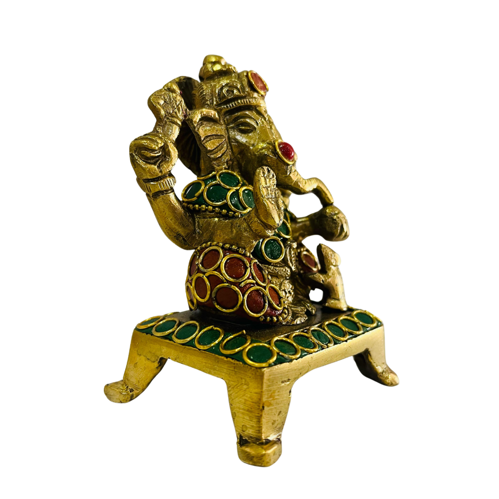 Ganesh Bronce y Piedras