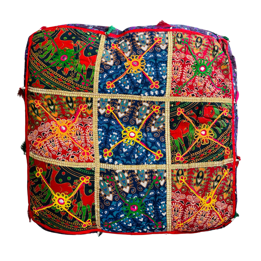 Cojin Patchwork Indio Cuadrado Talla L