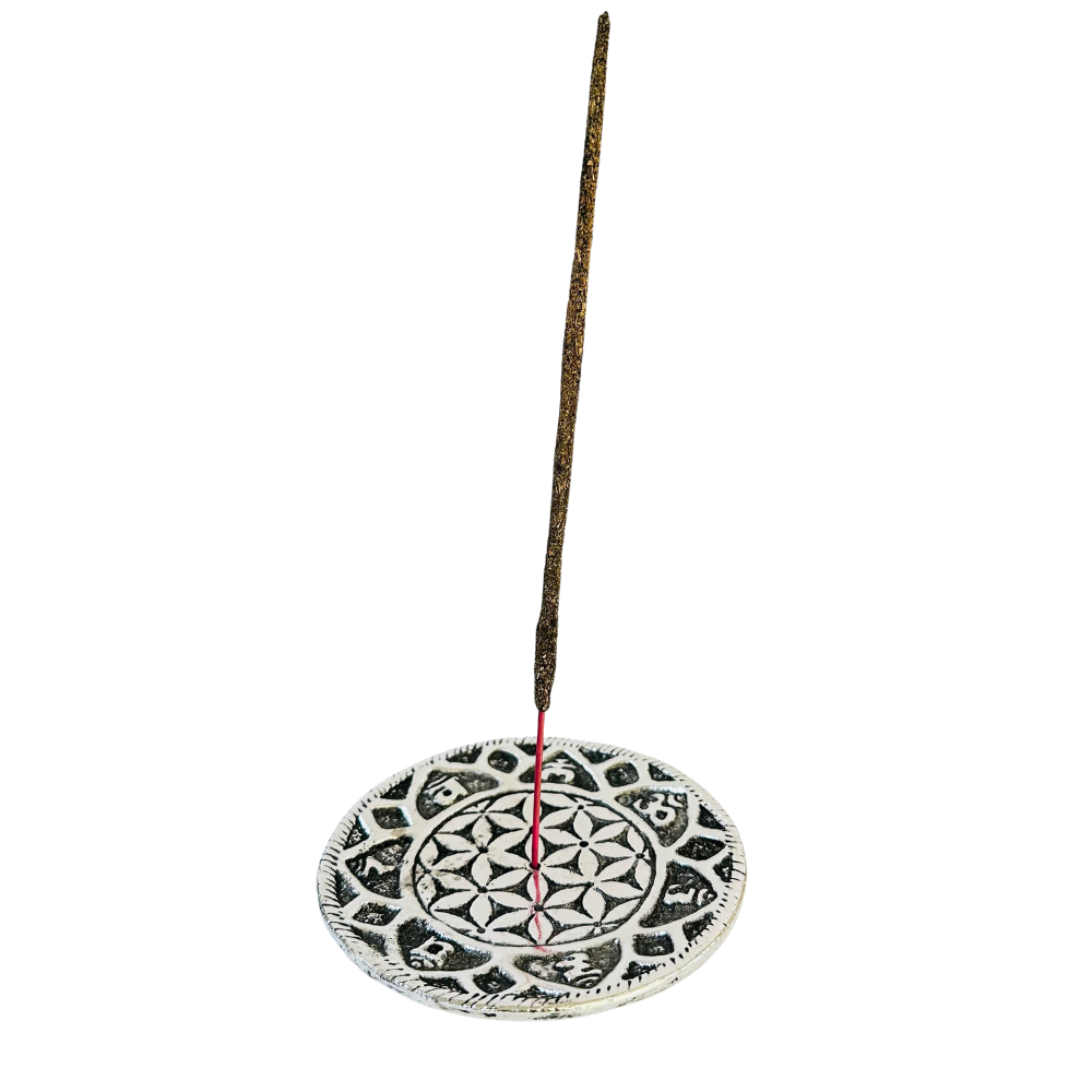 Porta Incienso Redondo Flor de la Vida