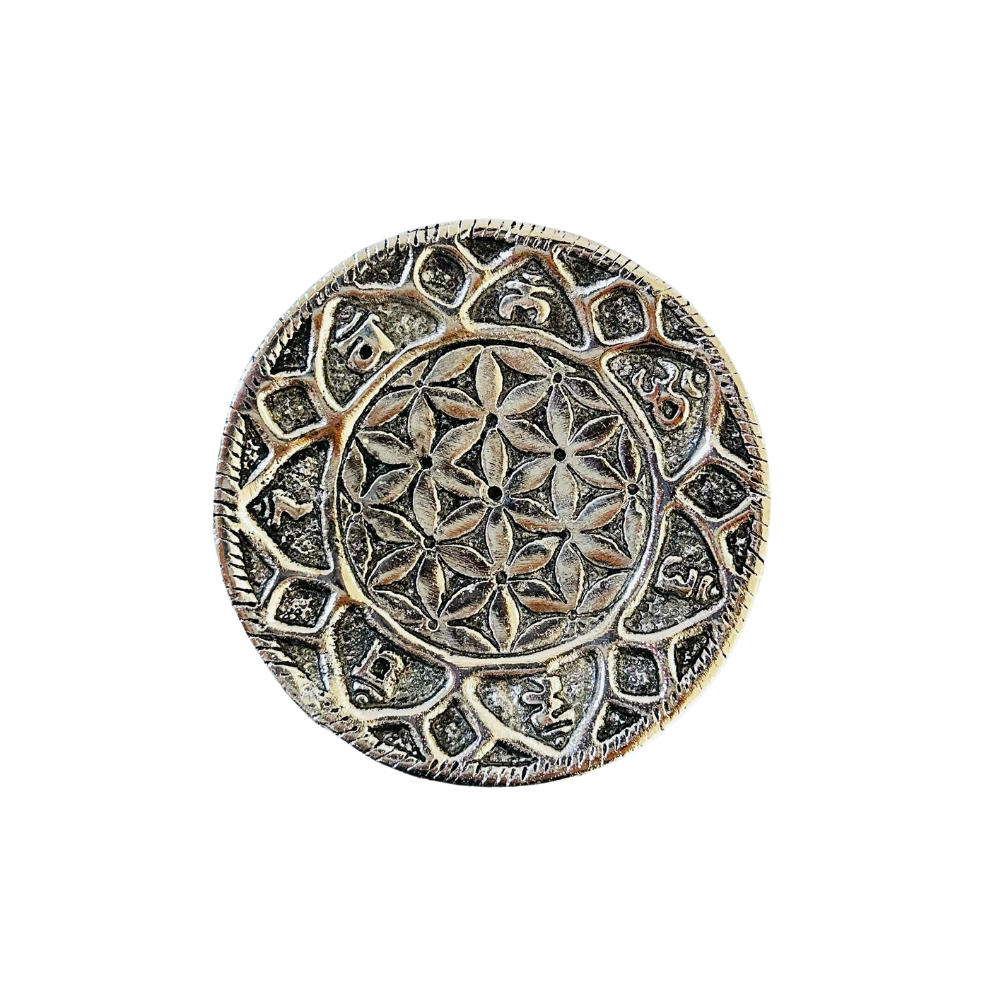 Porta Incienso Redondo Flor de la Vida