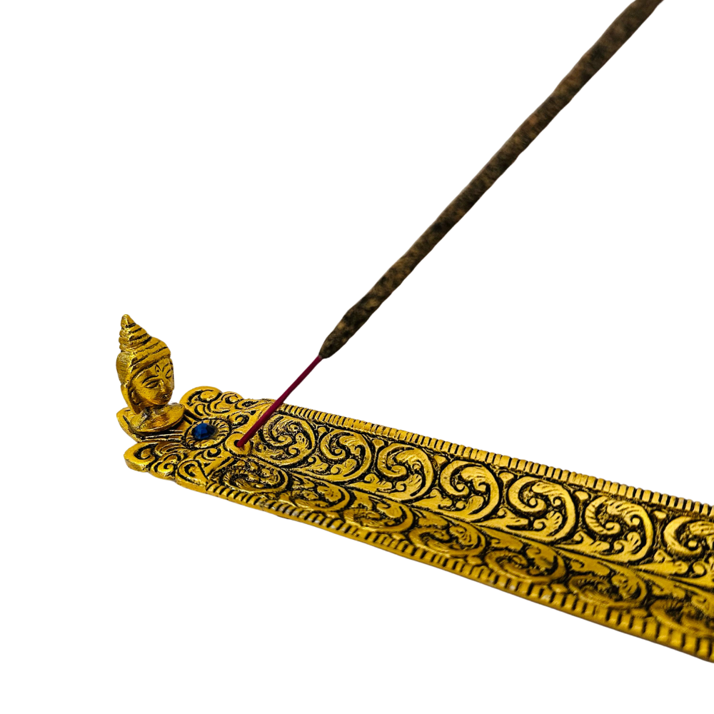 Porta Incienso Aluminium Buda Dorado