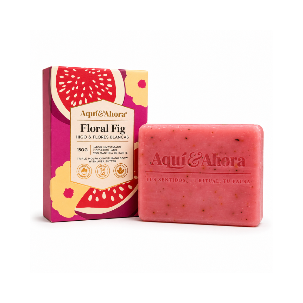 Jabón Aromático Floral Fig Higo Flores Blancas 150 Gr