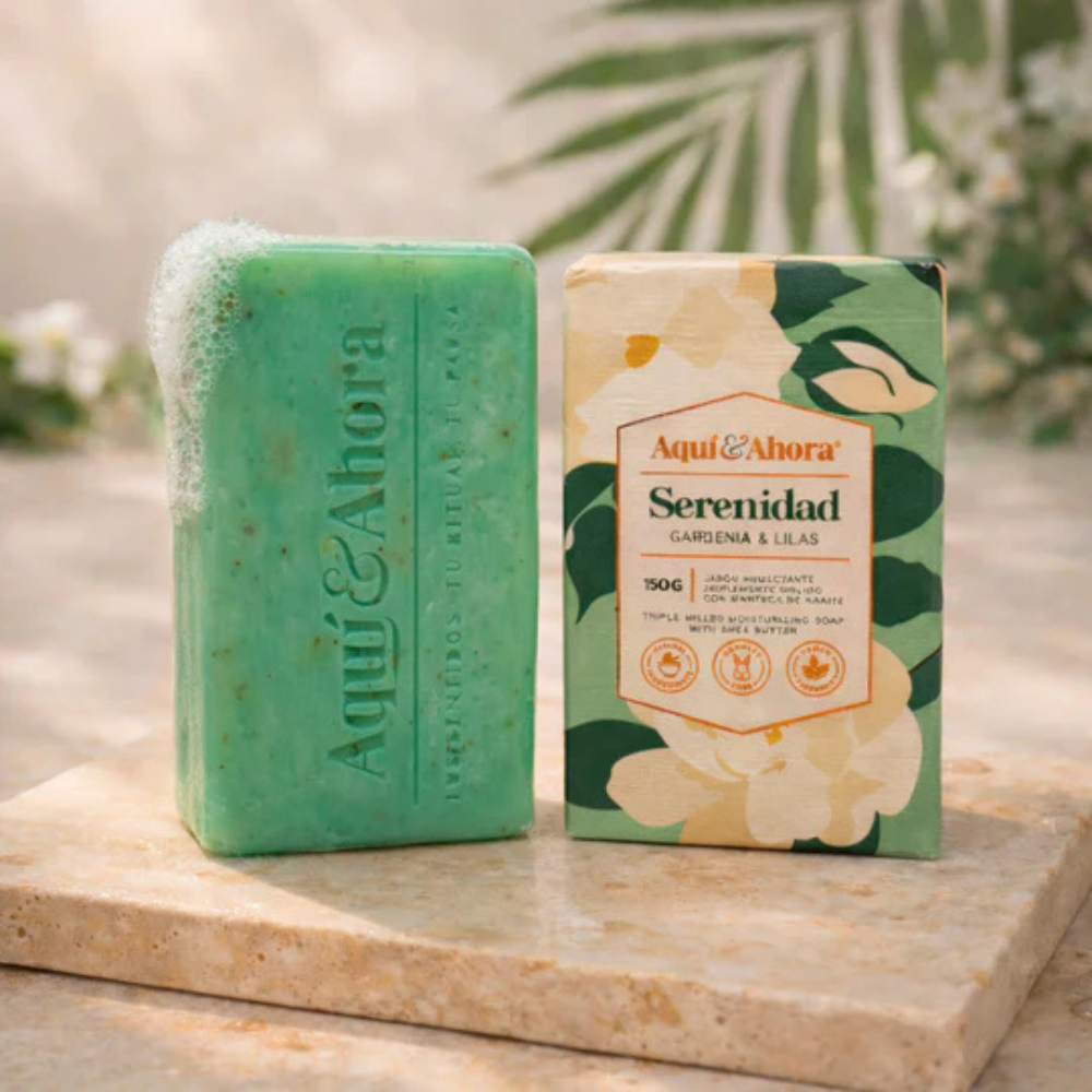 Jabón Aromático Serenidad Gardenia Lilas 150 Gr