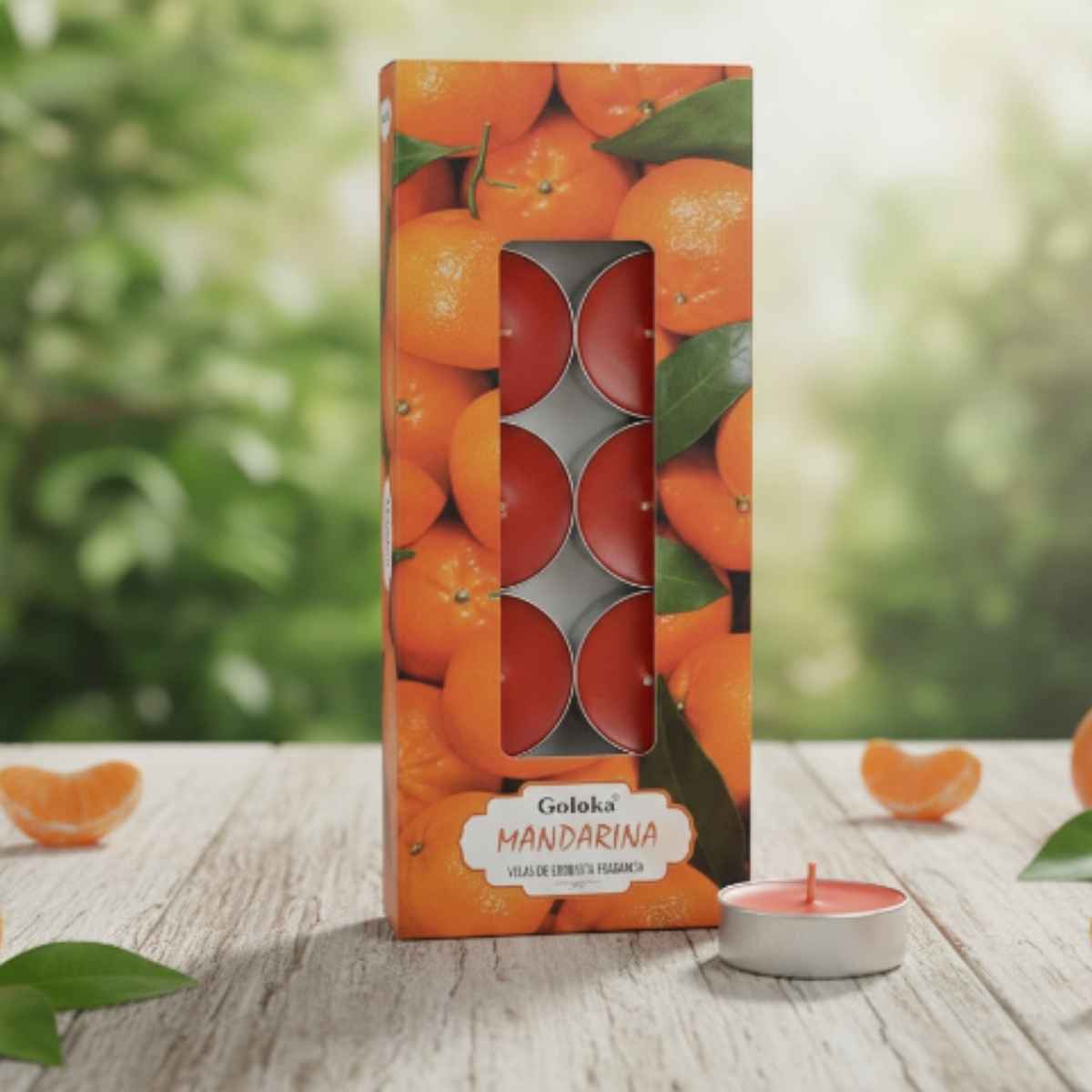 Vela Tealight Mandarina