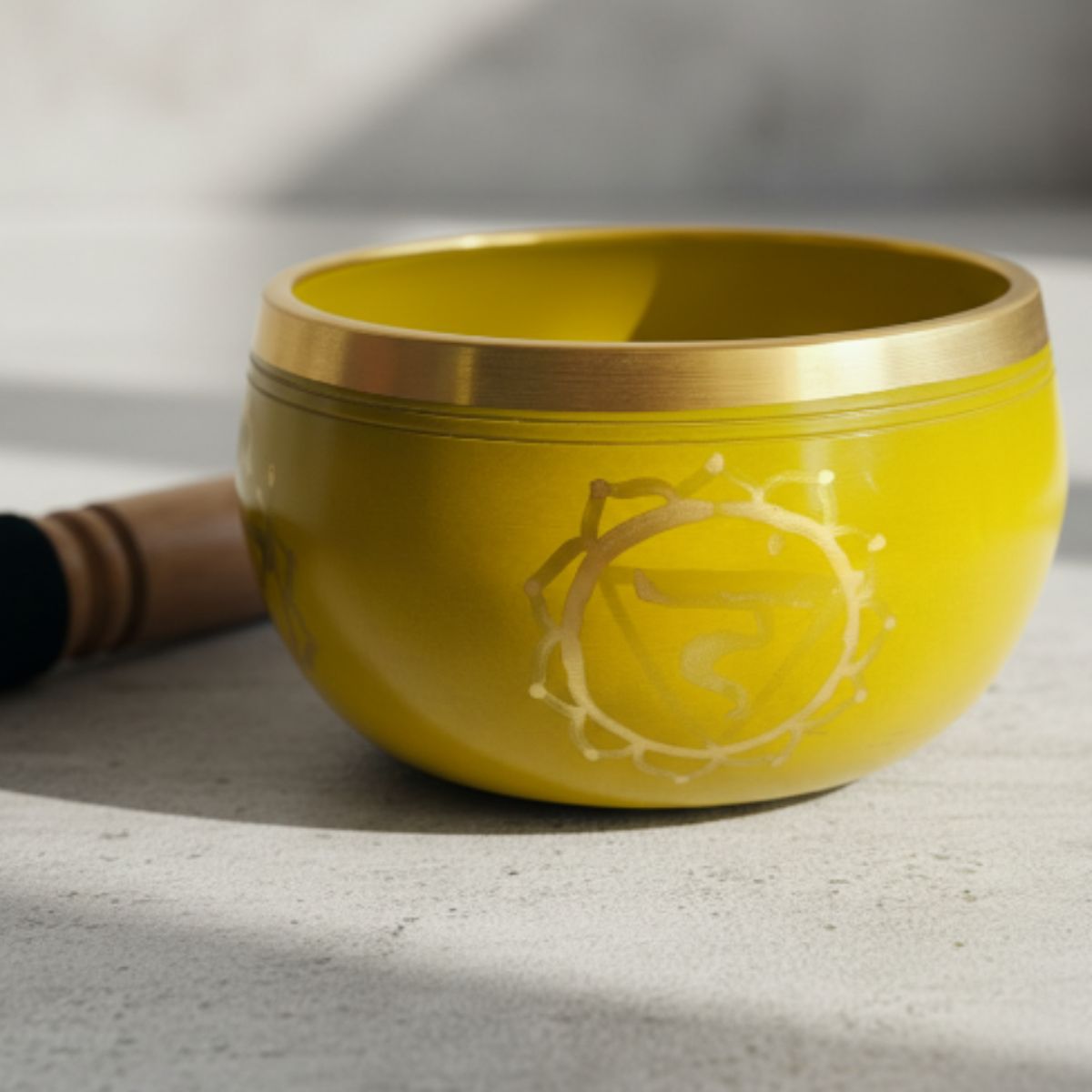 Cuenco Tibetano Amarillo 11 cm