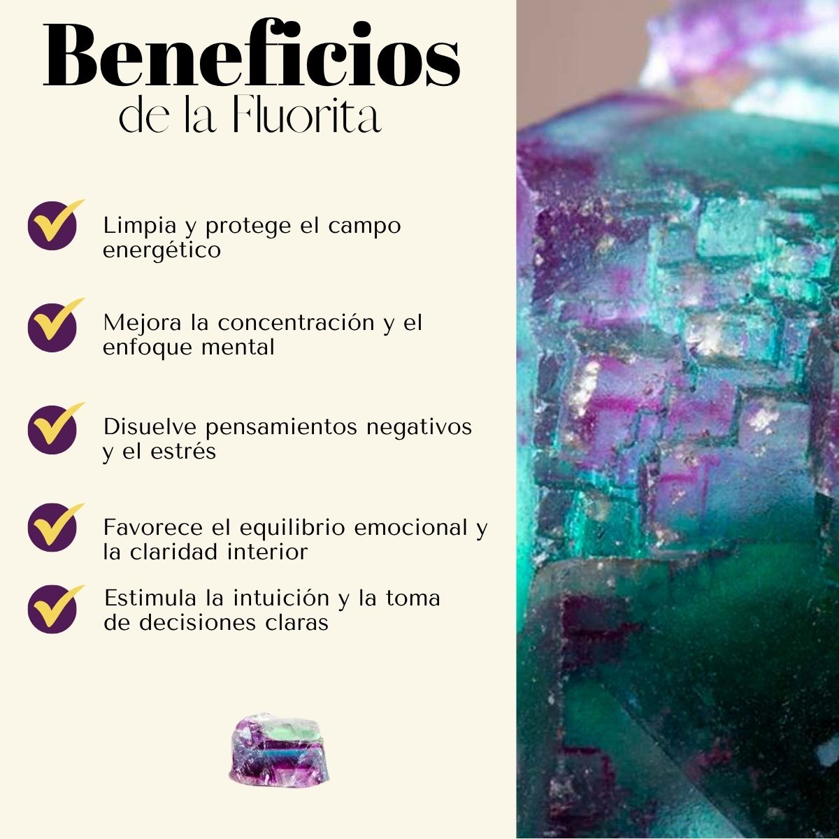 Pulsera Fluorita 8mm