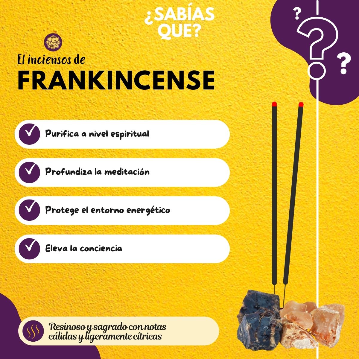Incienso Cascada Golden Indian Frankincense 120Conos