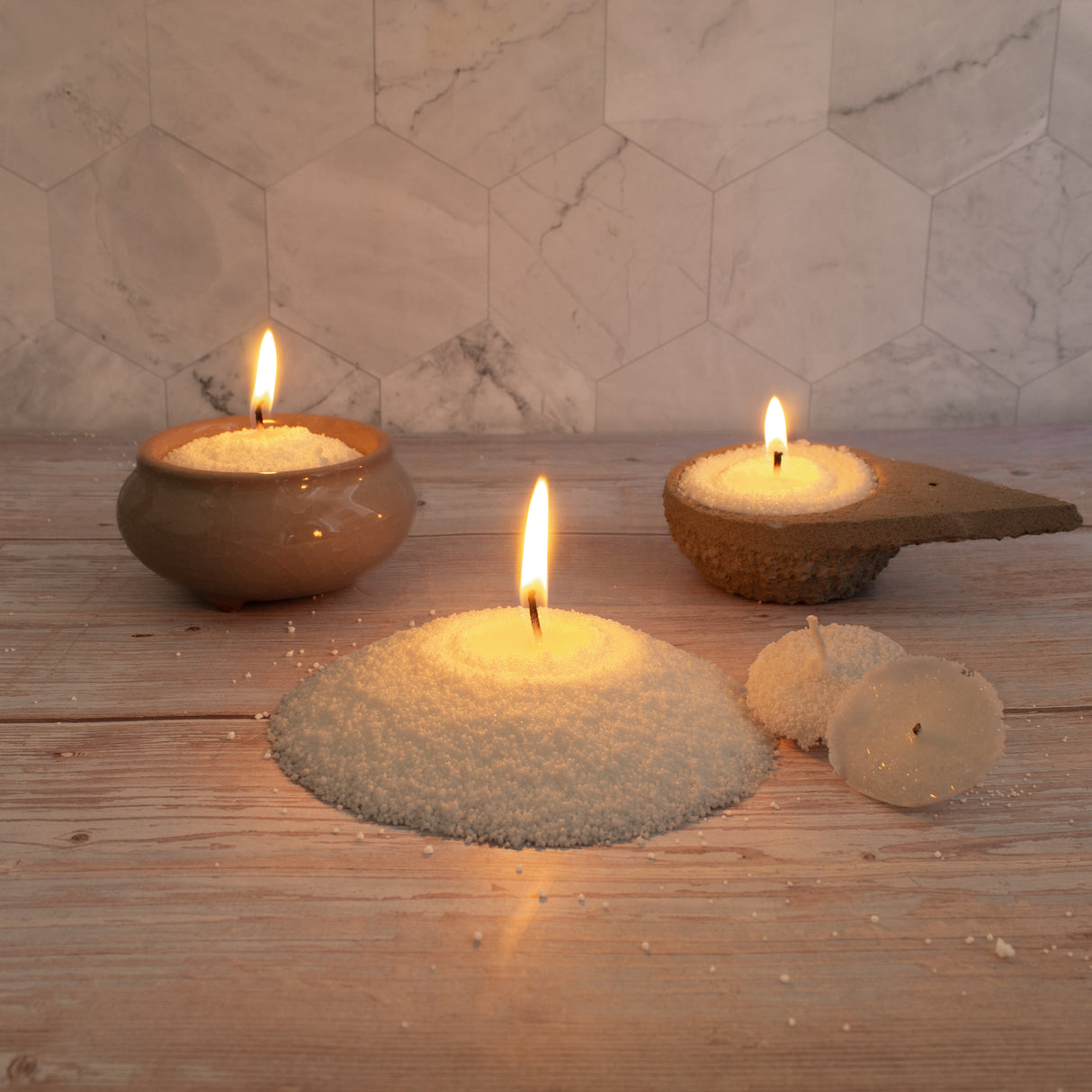 Vela de Arena Perlada Vainilla 250gr