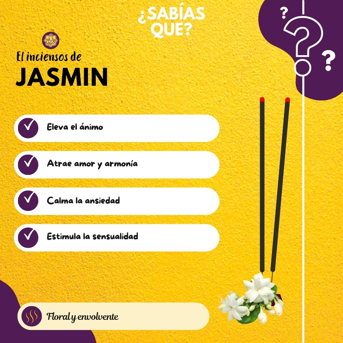 Incienso en Cono Jasmin