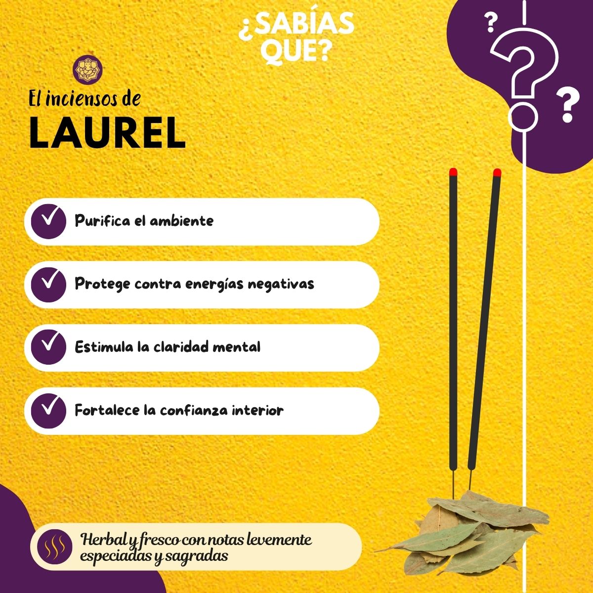 Incienso Laurel - Parimal Hexagonal