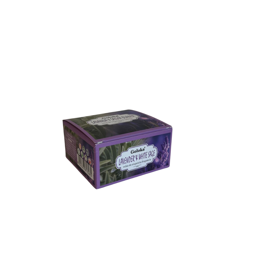 Vela Lavanda y Salvia Blanca