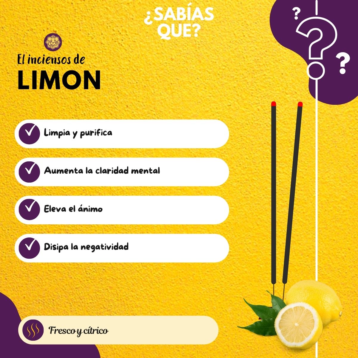 Incienso Fit Limón