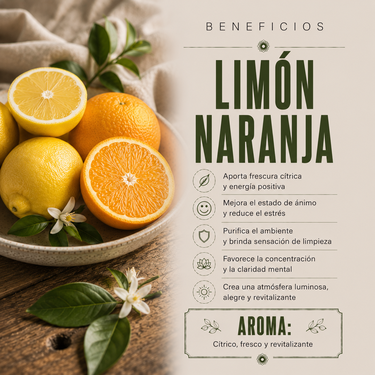 Aromatizante Spray Limón y Naranja 200 mL