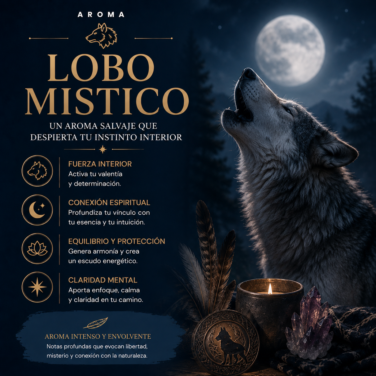 Incienso Lobo Mistico