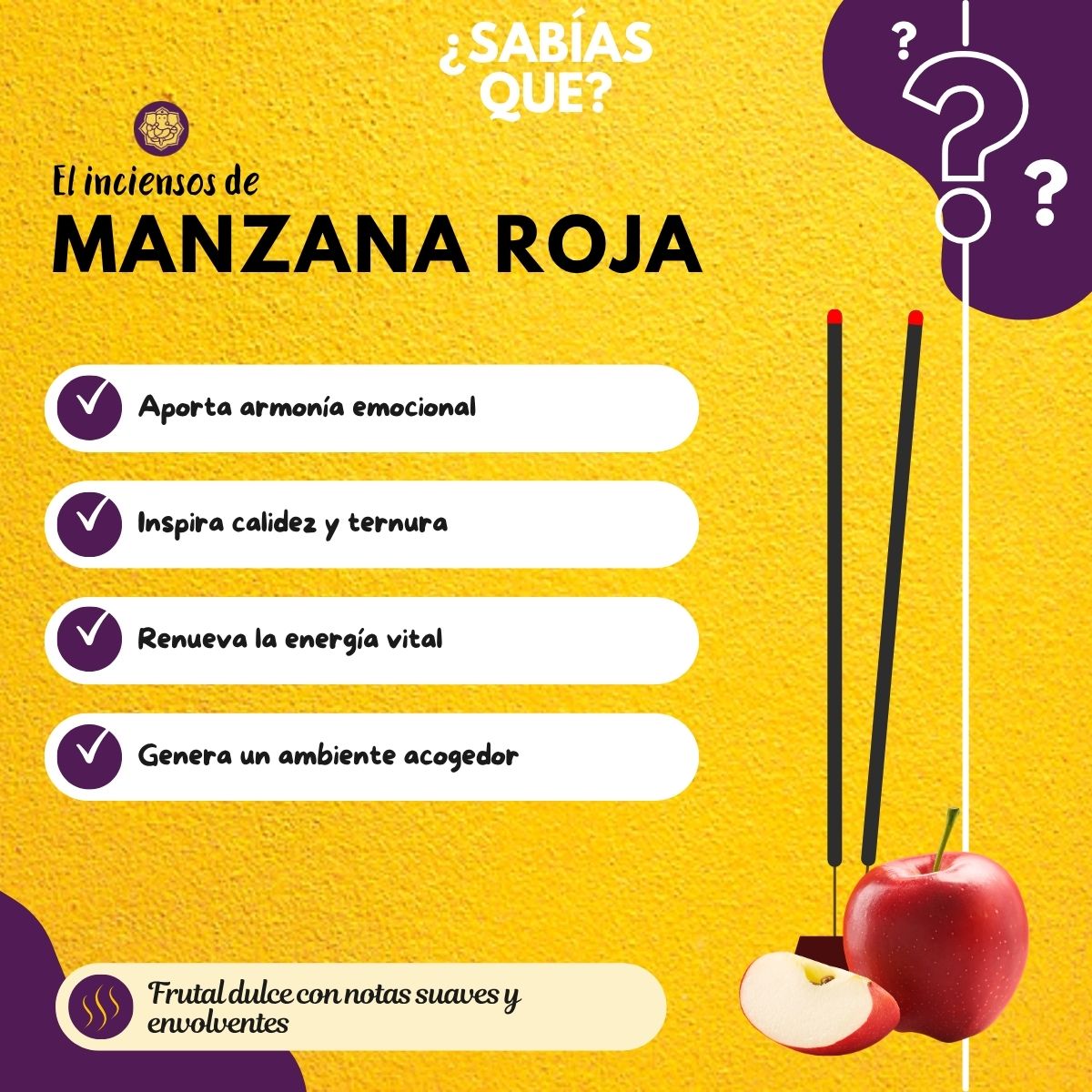 Incienso Manzana Roja