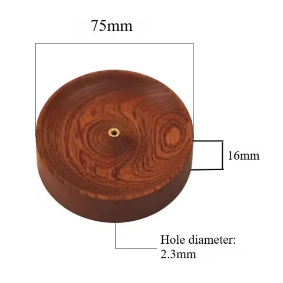 Porta incienso Redondo Wood Claro