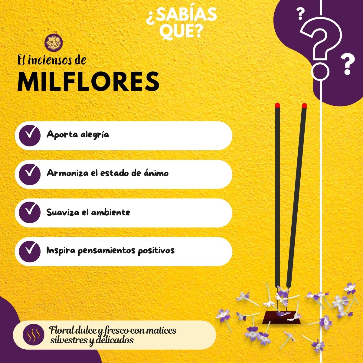 Incienso Jumbo Mil Flores
