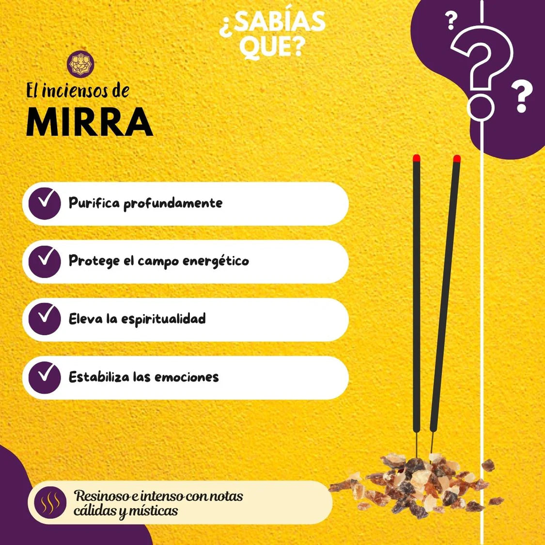 Incienso Orgánico Mirra