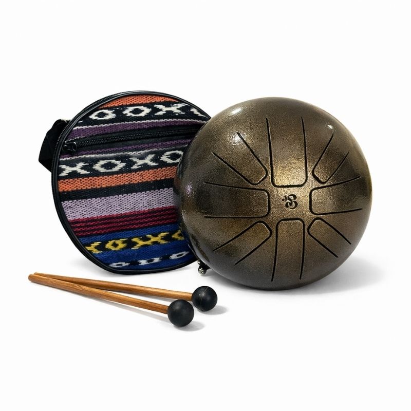 Hand Drum Bronce Envejecido 21 cm