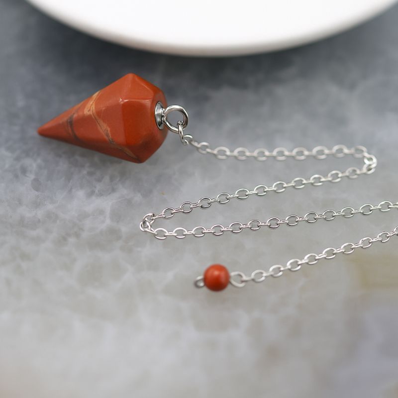 Péndulo Mini - Jaspe Rojo