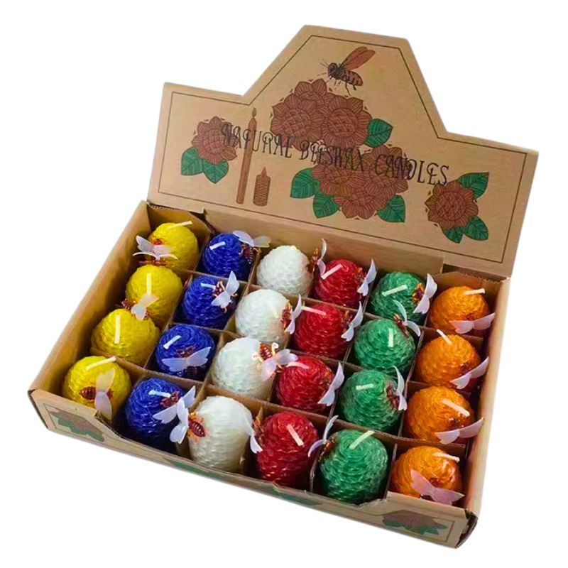 Set 24 Velas Cera de Abejas