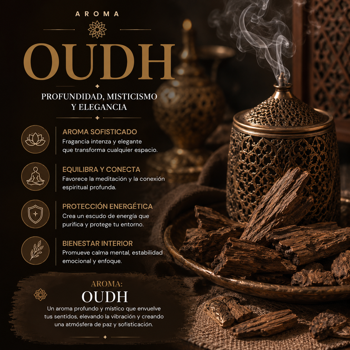 Ladrillos de Incienso Black Oudh