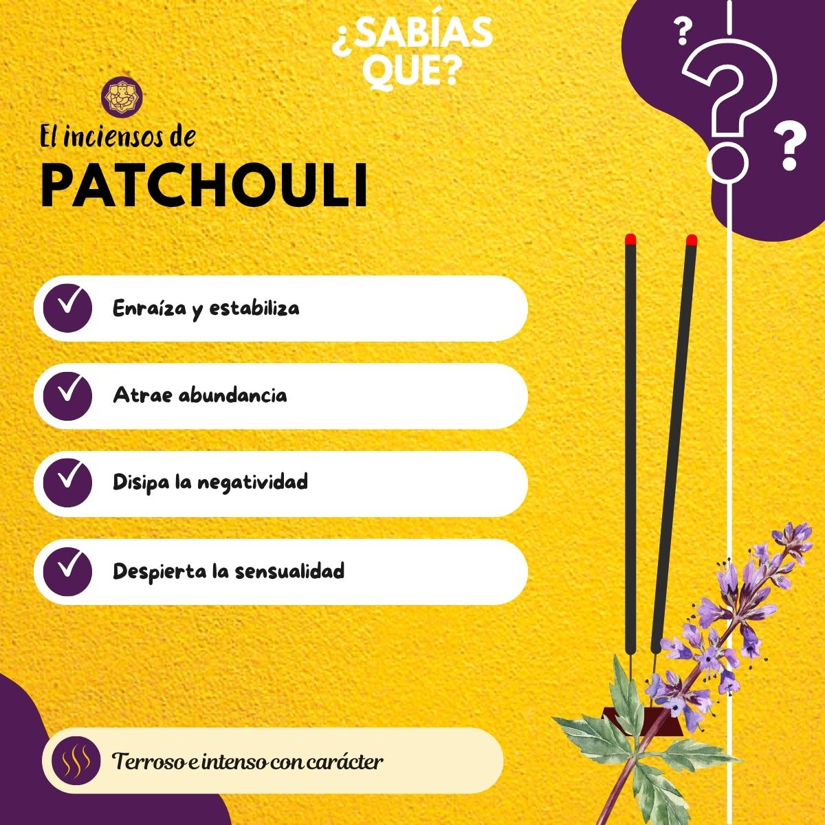 Incienso Patchouli
