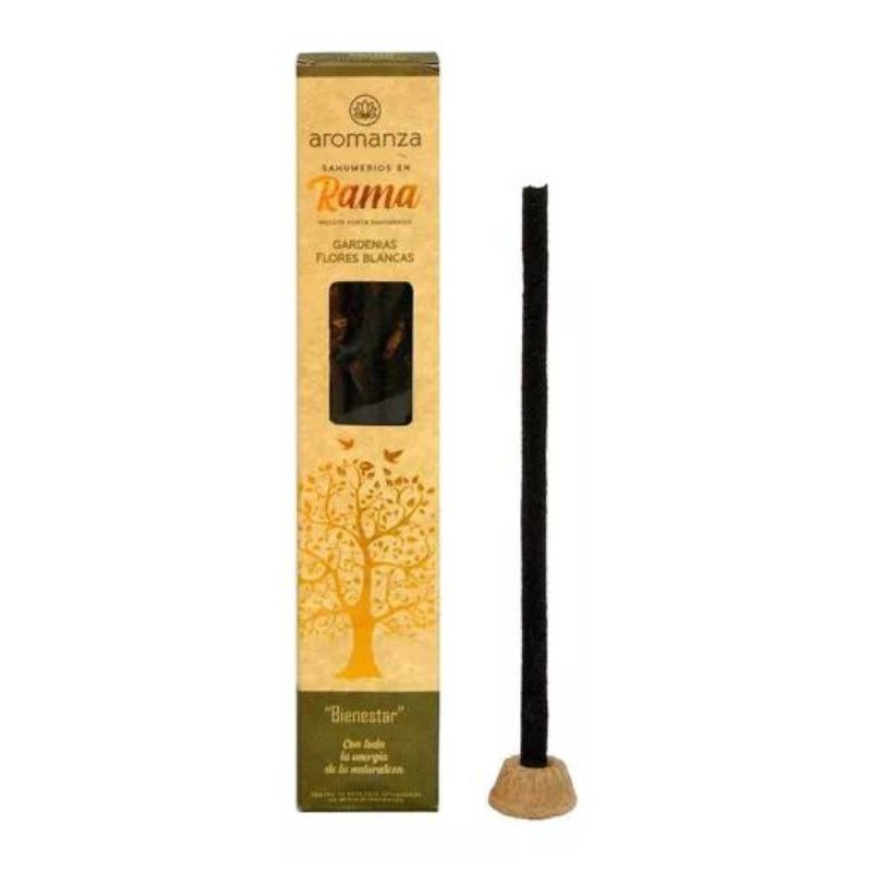 Sahumerio en Rama Gardenia y Flores Blancas