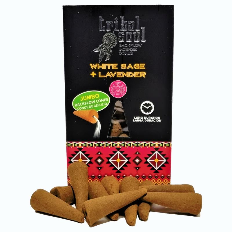Incienso Cascada Salvia Blanca + Lavanda 10Conos