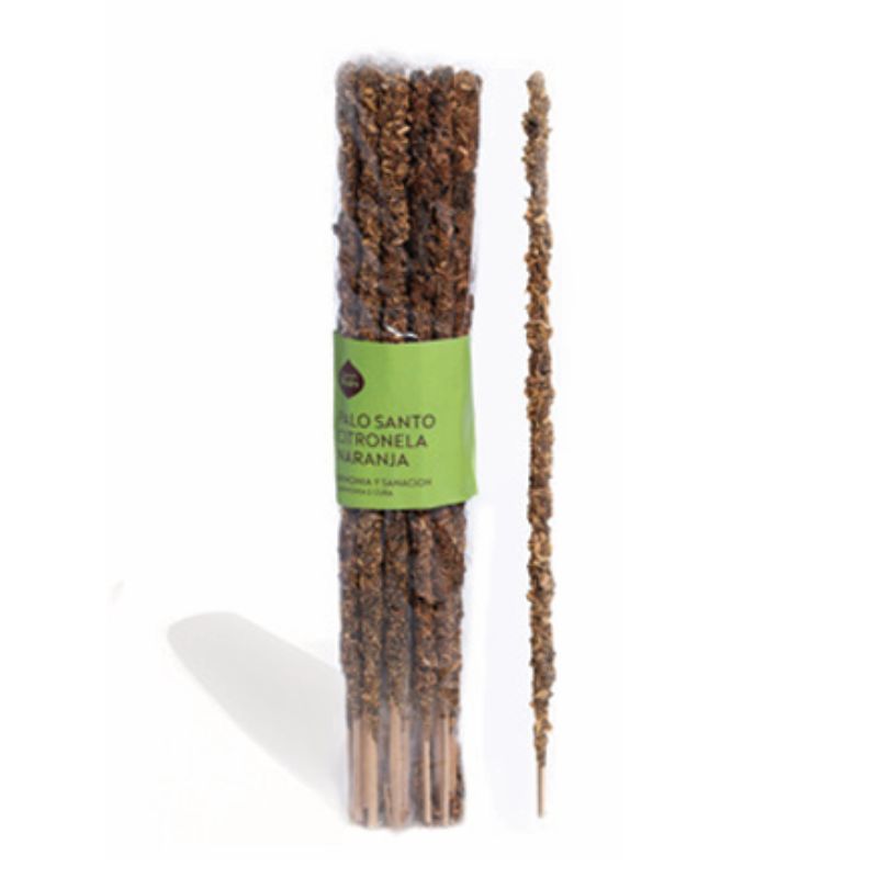 Sahumerio Artesano Palo Santo, Citronella y Naranja 20u