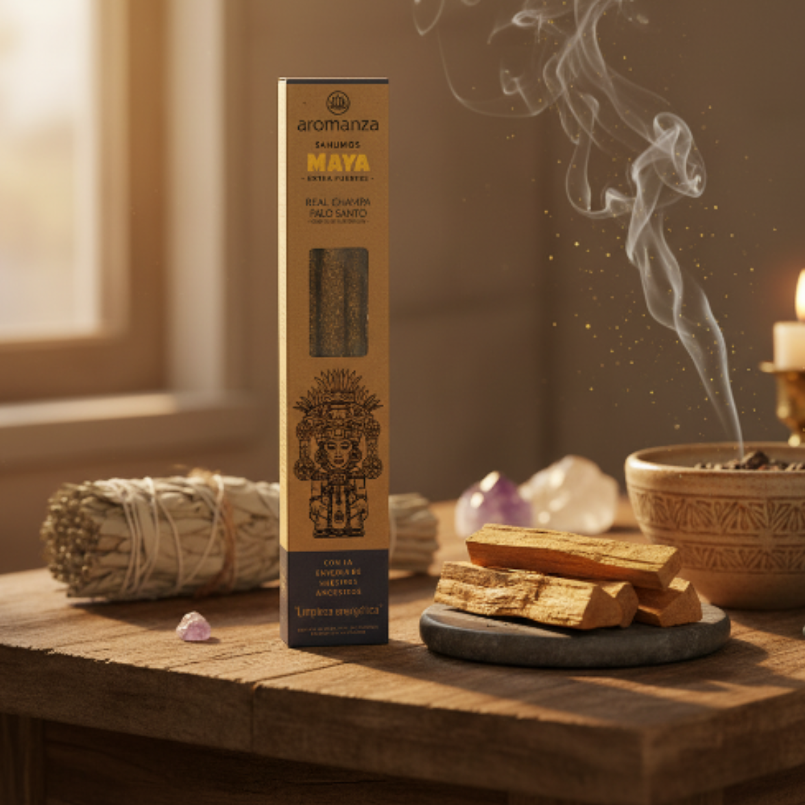 Sahumo Maya Real Champa y Palo Santo