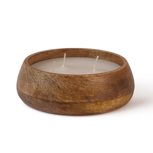 Vela Redonda Madera de Noche Sensual