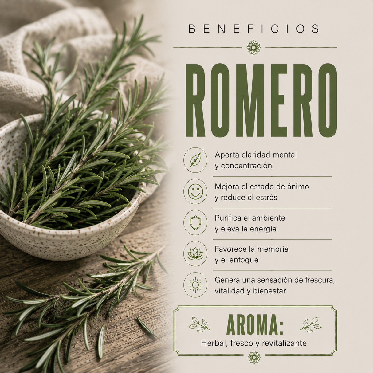 Aceite Aromático Romero Español