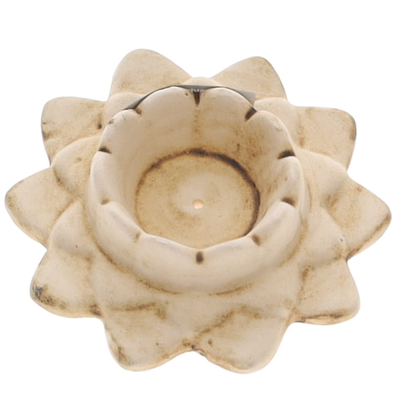 Sahumador Porta Incienso Flor de Loto Ceramica