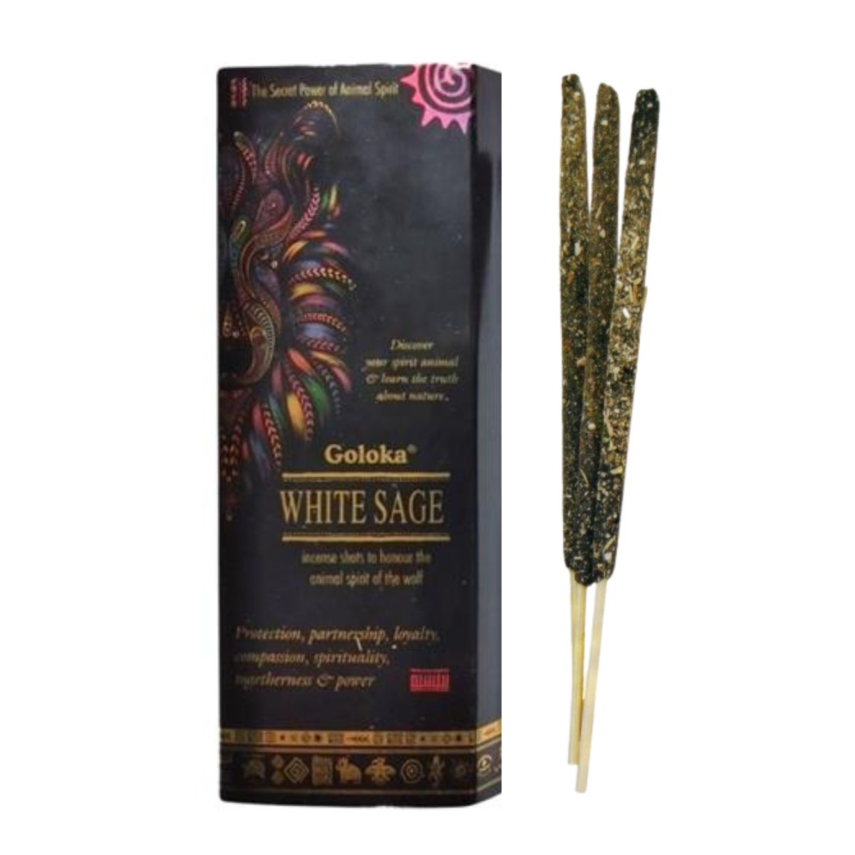 Mini Incienso Lobo - Salvia Blanca