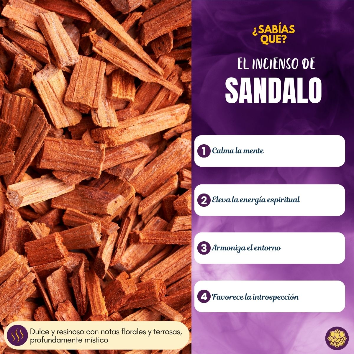 Incienso Azafrán Sándalo Ayurvedico