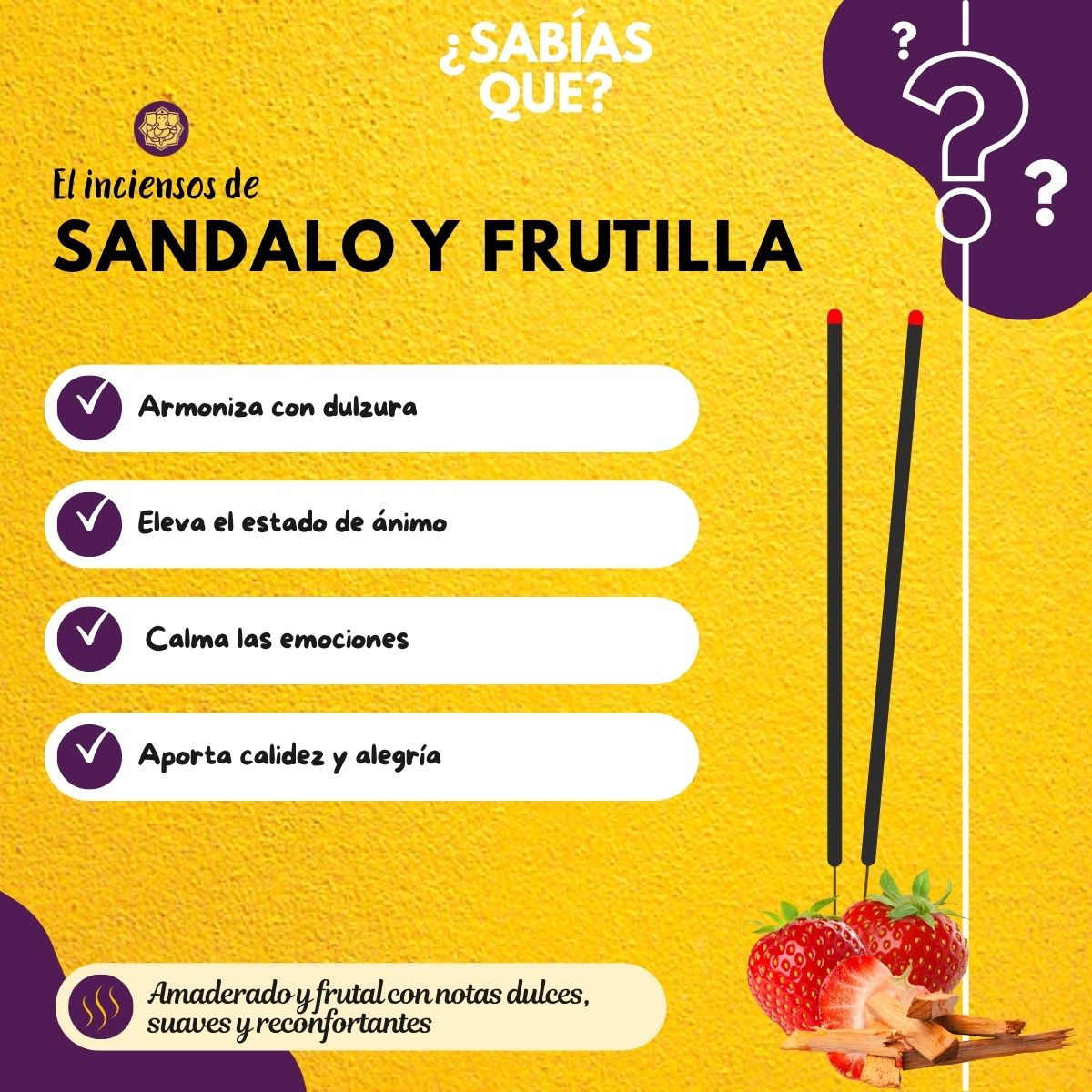 Incienso Heritage Sandalo con Frutilla