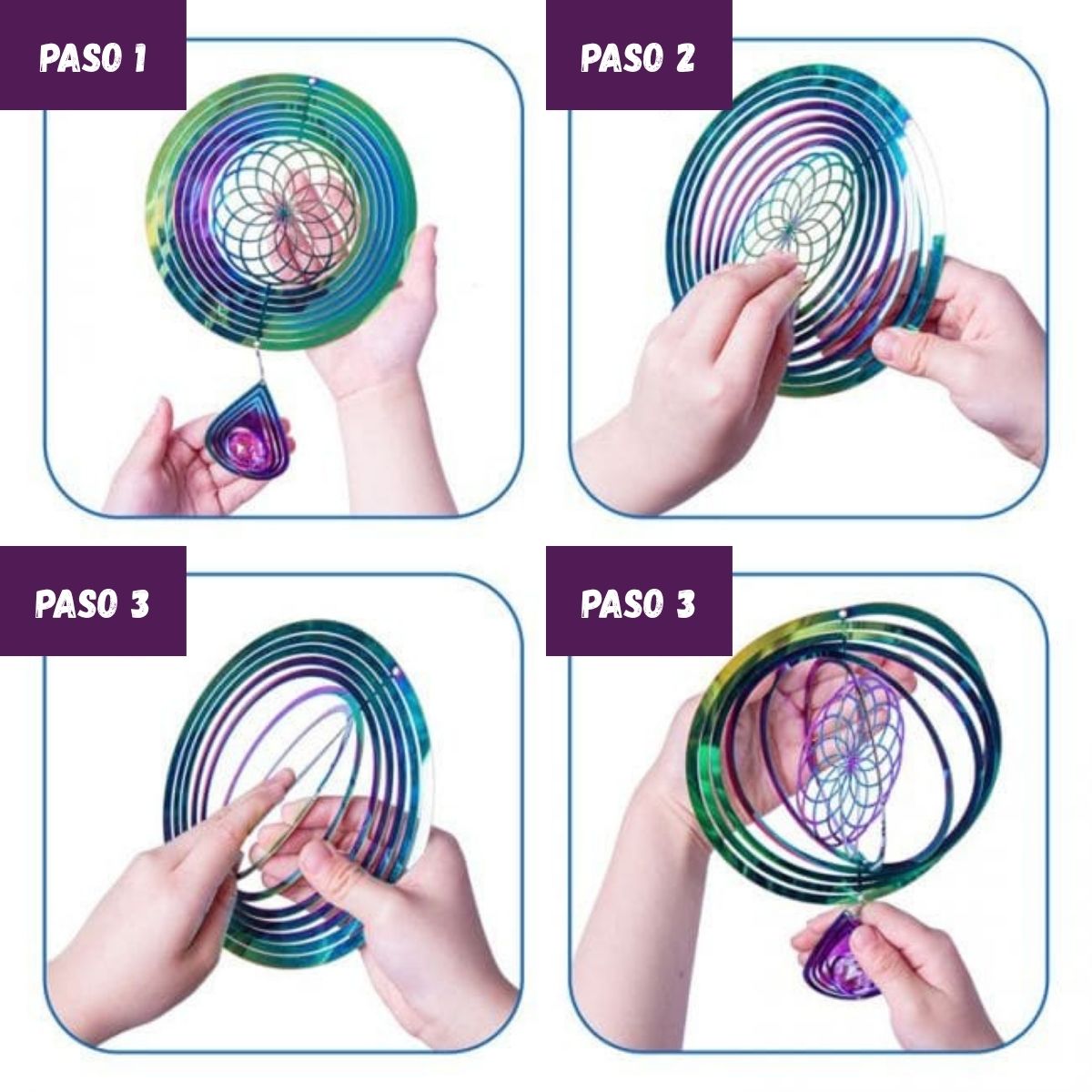 Anillo de Viento - Mandala Rainbow