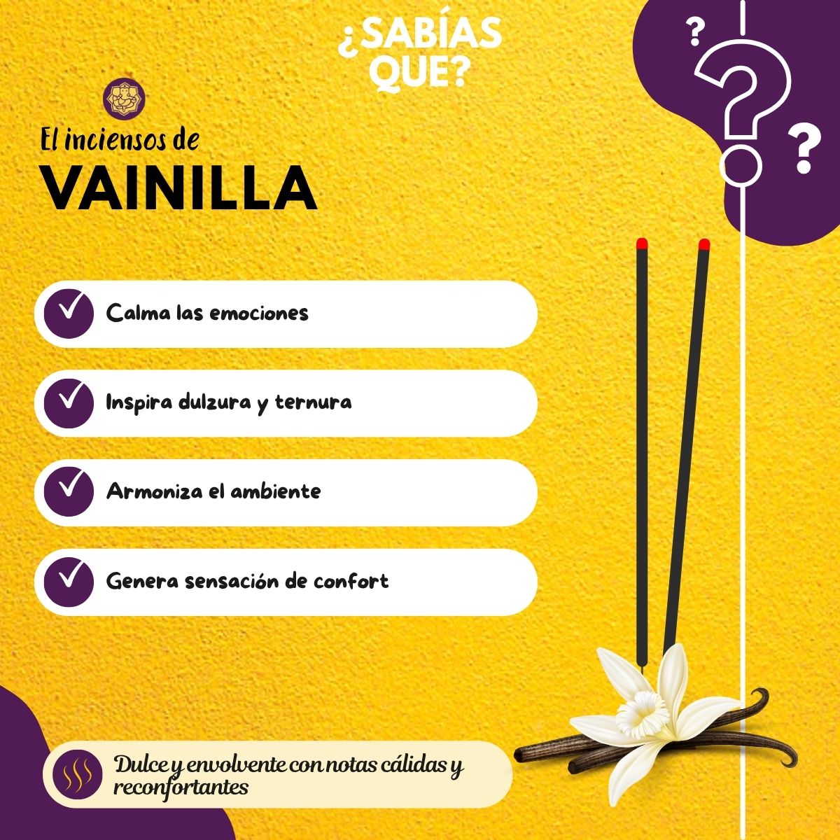 Incienso Jumbo Yatra Vainilla