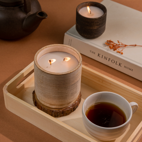 Vela Stripe Madera de Brisa de Oceano