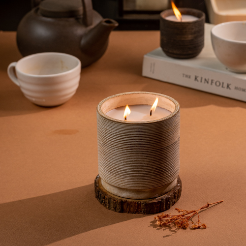 Vela Stripe Madera de Brisa de Oceano