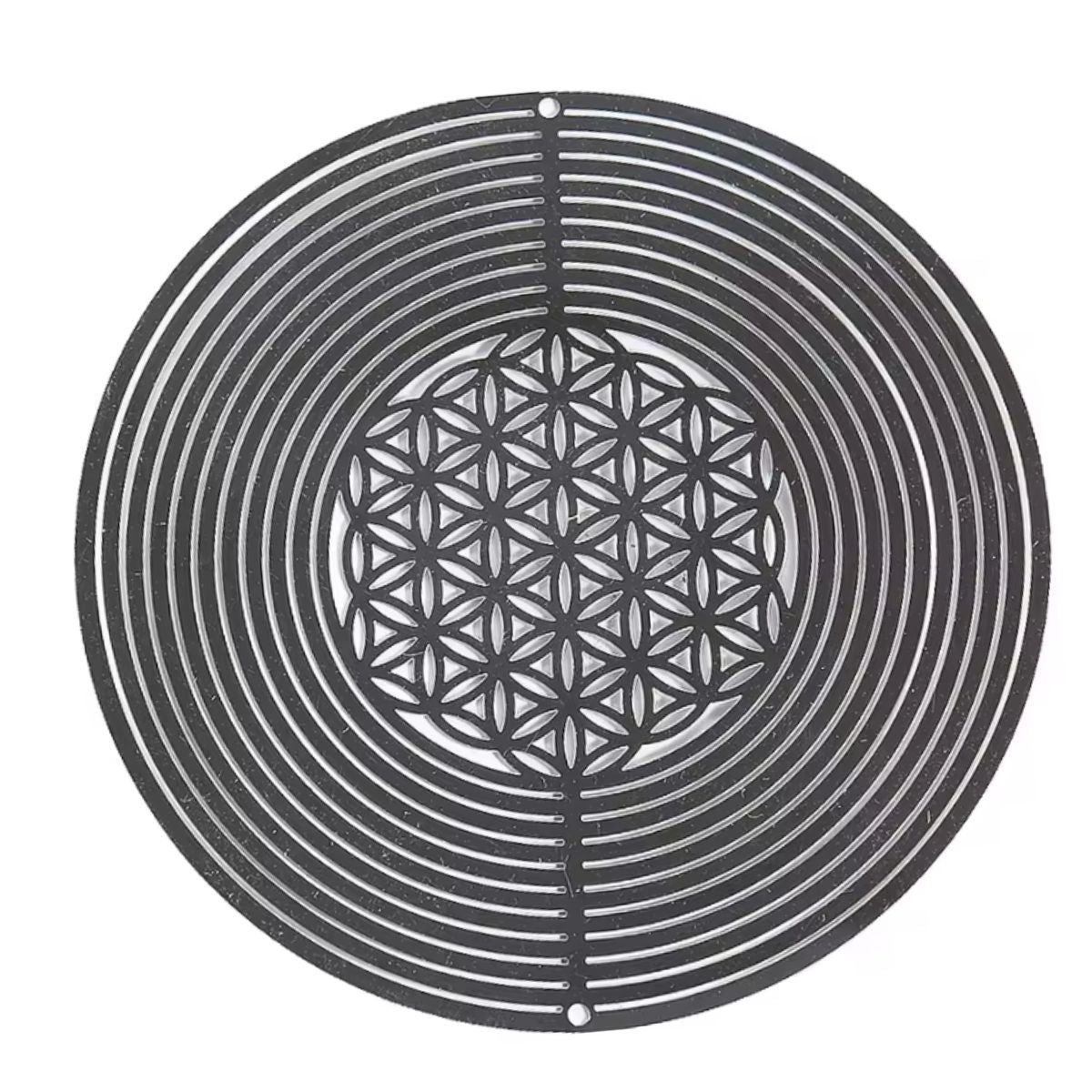 Anillo de Viento - Flor de la Vida Plateado